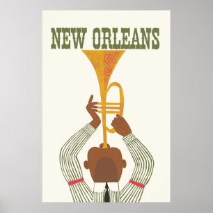 New Orleans,Jazz,Travel Poster