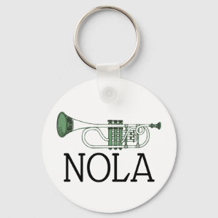 New Orleans Jazz Trumpet Keychain