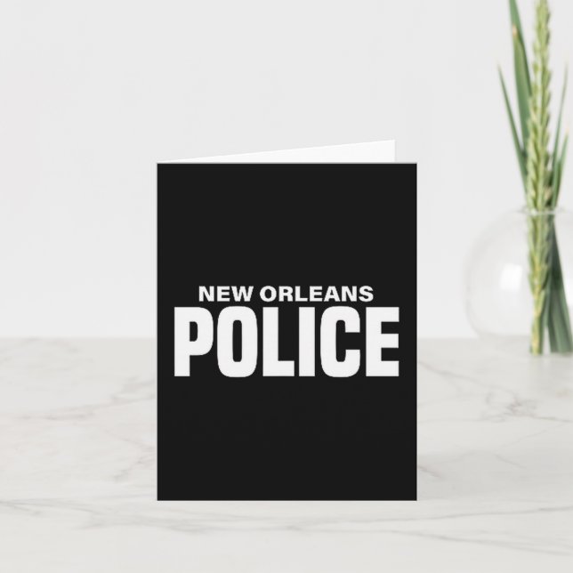 New Orleans Lice Officer Louisiana Liceman Uniform Card (Front)