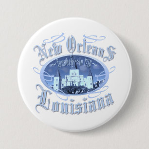New Orleans Louisiana 7.5 Cm Round Badge