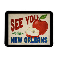 New Orleans Louisiana Apple - Vintage Travel
