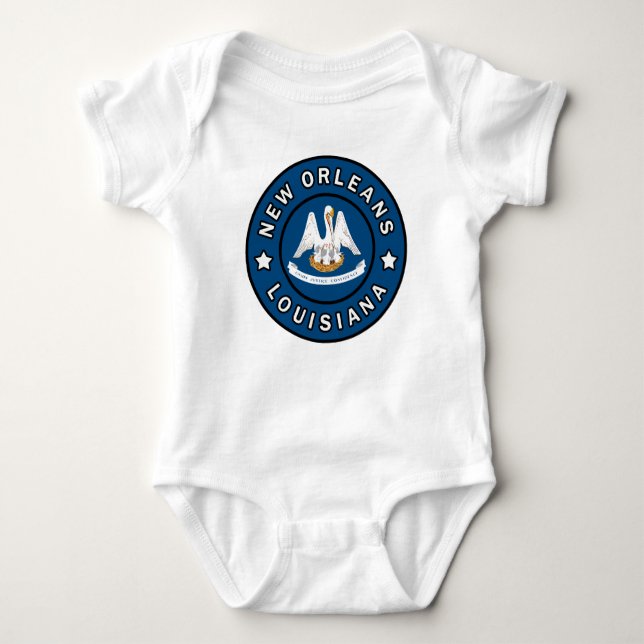 New Orleans Louisiana Baby Bodysuit (Front)