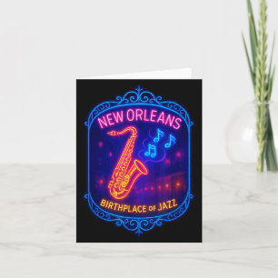 New Orleans, Louisiana, Birthplace Of Jazz  Card