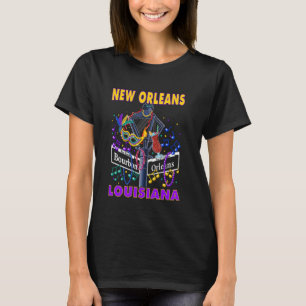 New Orleans Louisiana Bourbon Street Crescent City T-Shirt