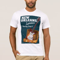New Orleans Louisiana Electric Guitar poster