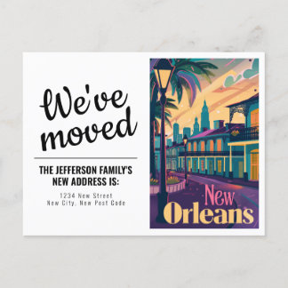 New Orleans Louisiana French Quarter We've Moved Postcard