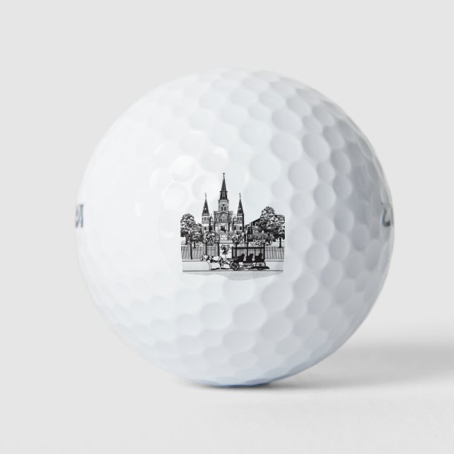 New Orleans, Louisiana Golf Balls (Front)