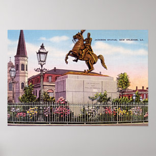 New Orleans Louisiana Jackson Square Monument Poster