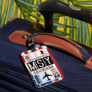 New Orleans Louisiana MSY Luggage Tag