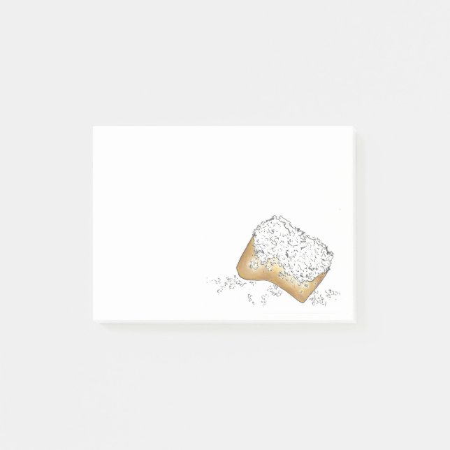 New Orleans Louisiana NOLA Beignet Pastry Post Its Post-it Notes (Front)