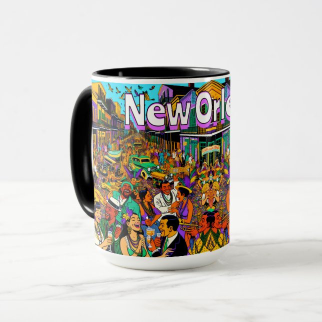New Orleans, Louisiana People Having Fun Mug (Front Left)