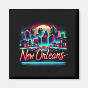 New Orleans Louisiana Shirt La 80s 90s Retro City  Magnet