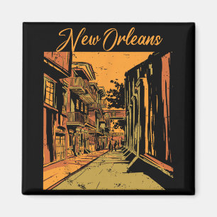 New Orleans Louisiana Souvenir Bourbon Street  Magnet