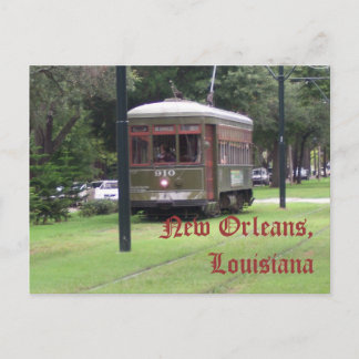 New Orleans, Louisiana Streetcar Postcard