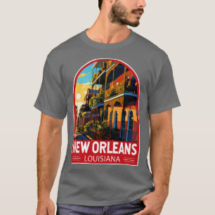 New Orleans Louisiana Travel Art Emblem TShirt