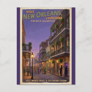 New Orleans Louisiana Travel Postcard 