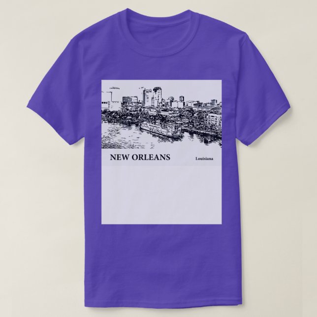 New Orleans  Louisiana TShirt (Design Front)
