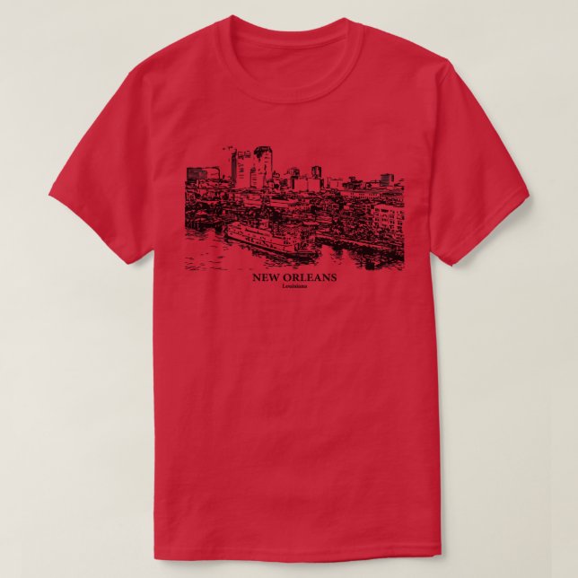 New Orleans  Louisiana TShirt - 4 (Design Front)