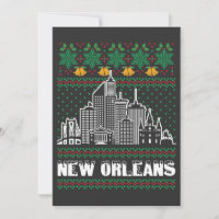New Orleans Louisiana Ugly Christmas Plus Size T-S