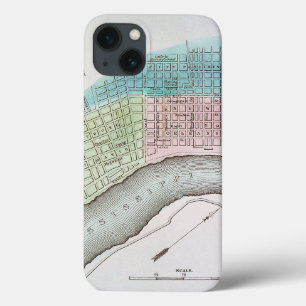 New Orleans Map, 1837 iPhone 13 Case