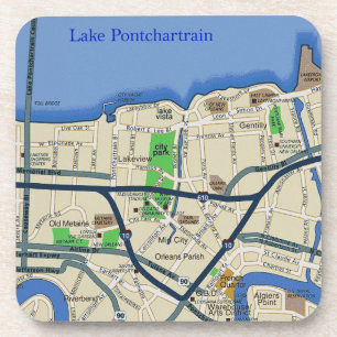 New Orleans Map Coasters