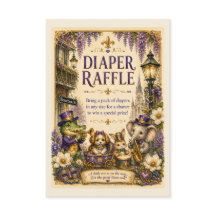 New Orleans Mardi Gras Baby Shower Diaper Raffle