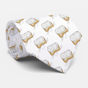 New Orleans Mardi Gras Beignet Pastry Louisiana Tie