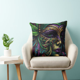 New Orleans Mardi Gras Cushion
