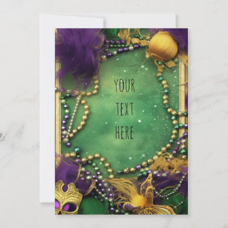 New Orleans Mardi Gras Invitation