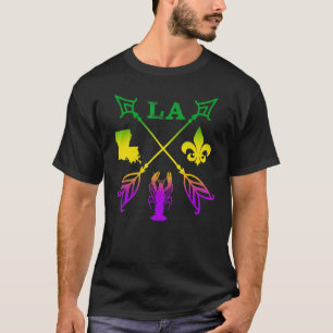 New Orleans Mardi Gras Louisiana Arrow T-Shirt