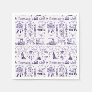 New Orleans Mardi Gras napkins