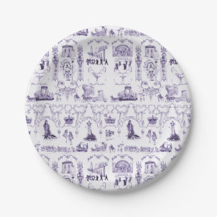 New Orleans Mardi Gras paper plates. Paper Plate
