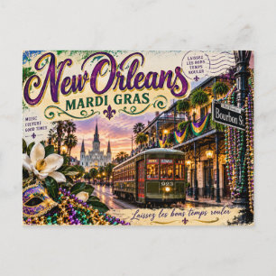 New Orleans Mardi Gras Postcard
