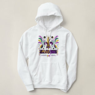 New Orleans Mardi Gras purple yellow green Hoodie