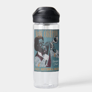 New Orleans Music custom name Water Bottle