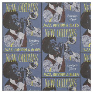 New Orleans Music fabric