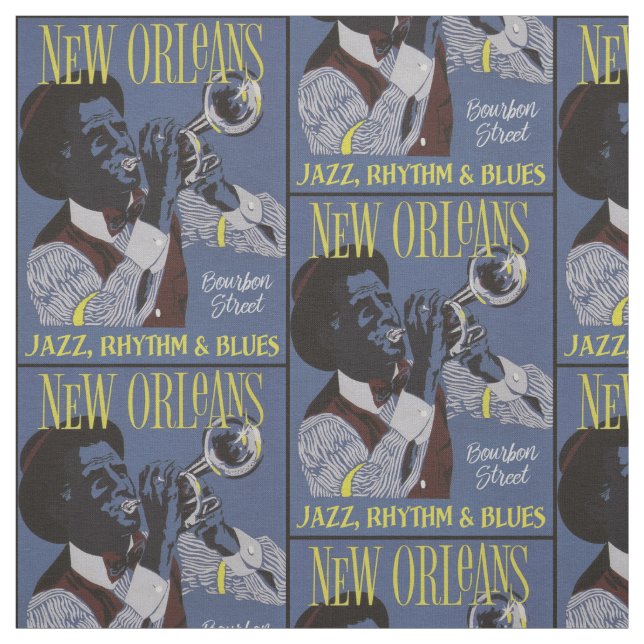 New Orleans Music fabric (Swatch)