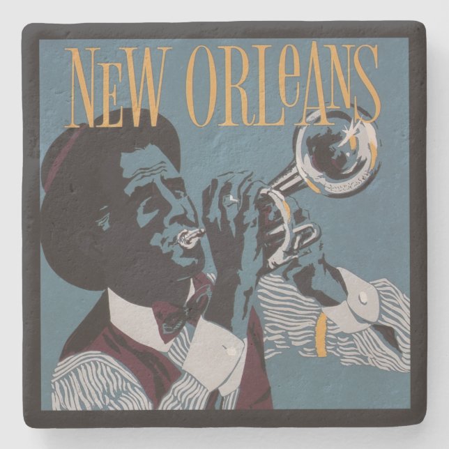 New Orleans Music stone coasters (Front)