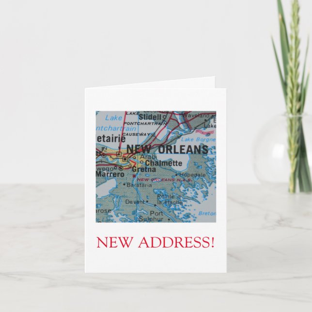 New Orleans New Address announcement (Front)