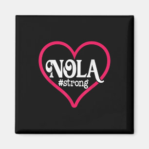 New Orleans Nola Strong Heart Tee New Orleans Magnet
