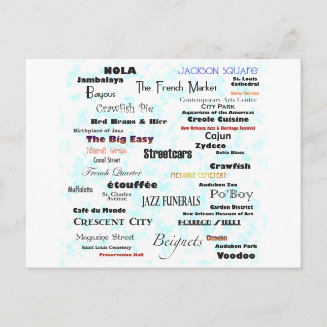 New Orleans Postcard (Front)