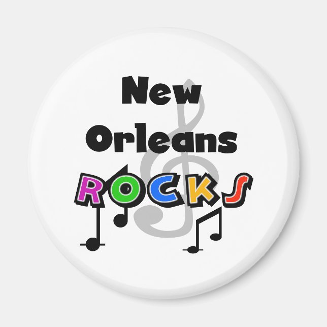 New Orleans Rocks Magnet (Front)