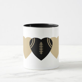 New Orleans Saints Football Heart Design Mug