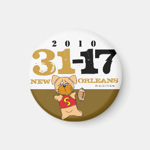 New Orleans Show Off the Score 31-17 Magnet