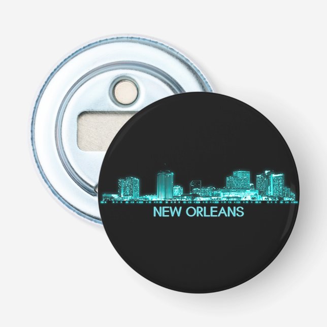 New Orleans Skyline Bottle Opener (Front)