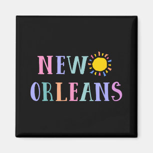 New Orleans Souvenir For Men Women Boys Girls Tour Magnet