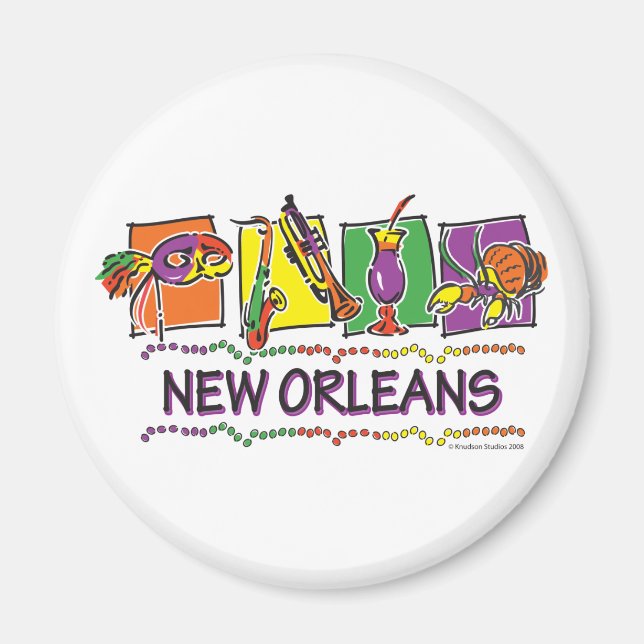 NEW-ORLEANS-SQUARES-eps copy Magnet (Front)