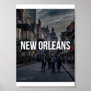 New Orleans Street Scene Art Print Vibrant Citys