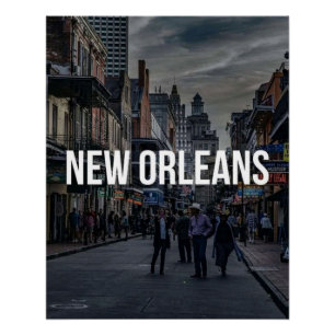 New Orleans Street Scene Art Print Vibrant Citys