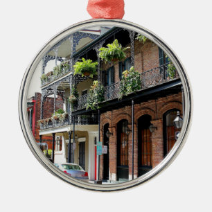 New Orleans Street Scene Metal Tree Decoration